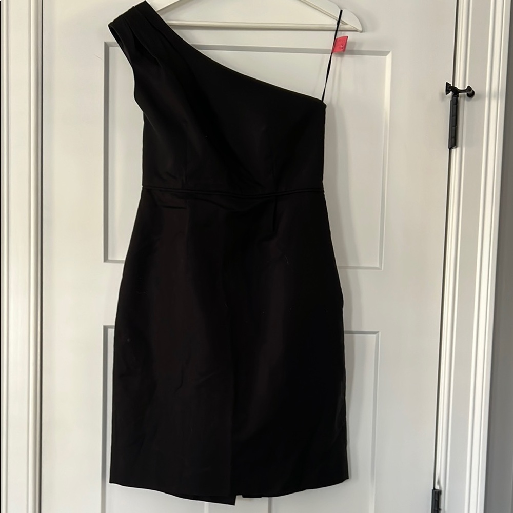 J Crew Elegant Black One-Shoulder Dress